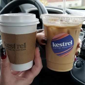 Kestrel Coffee Roasters - Hot Caramel Vanilla Latte & Iced Maple Latte - Coffee & Tea Near Me - Burlington, Vermont Kestrel Coffee Roasters - Hot Caramel Vanilla Latte & Iced Maple Latte - Coffee & Tea Near Me - Burlington, Vermont