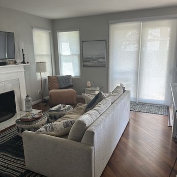 LA Custom Blinds - Example of patio door coverings which was my area of greatest concern. - Shades & Blinds Near Me - Los Angeles, California