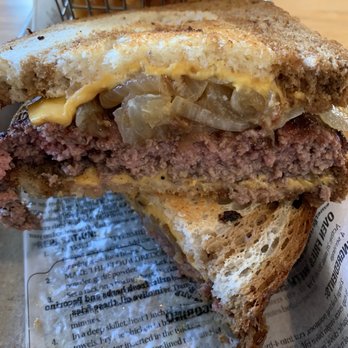 Charcoal Grill - Patty melt!! Yum! Delish flavorful meat! - New American Near Me - Burlington, Wisconsin