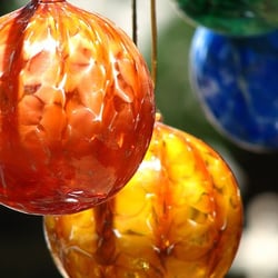 Girl Glass - Holiday ornaments ,handmade local art  blown glass