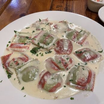 Fritto Misto - Mushroom ravioli w/ garlic cream sauce - Italian Near Me - Hermosa Beach, California