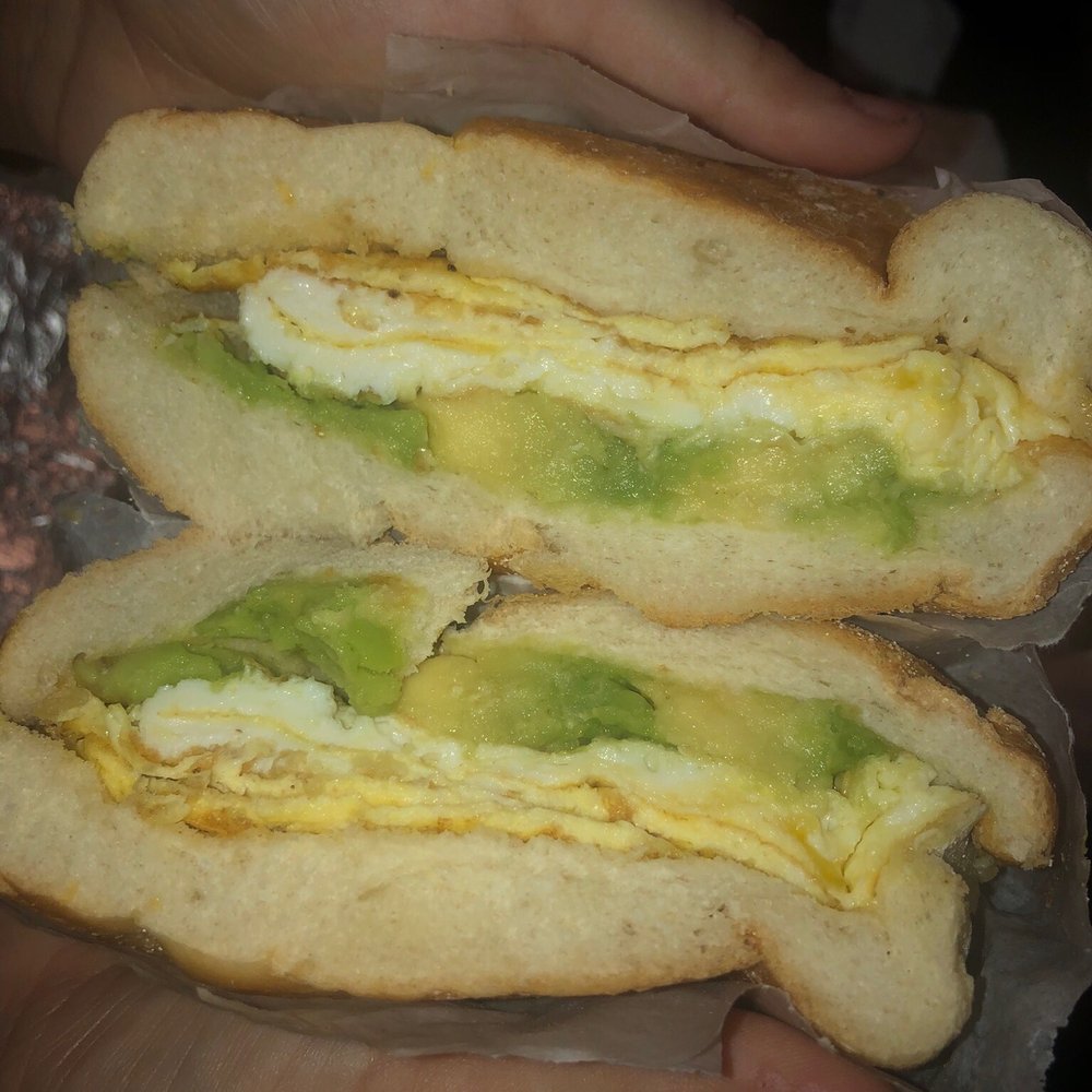 La Luna Cafe - Bagel with egg & avocado - Bagels Near Me - Astoria, New York La Luna Cafe - Bagel with egg & avocado - Bagels Near Me - Astoria, New York