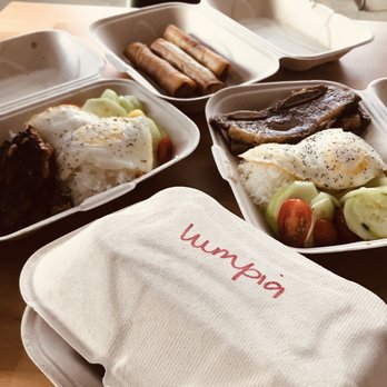 Kali Kantina - Pork Longganisa Silog/bowl, Pork Lumpia & Short Rib Adobo Silog/bowl. All delicious! And their lumpia are huge! - Filipino Near Me