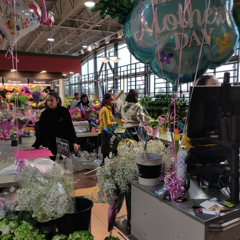 Fortinos - a flower shop with lots of flowers and balloons - Grocery Near Me - Brampton, Ontario