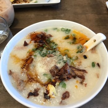 Onefold - All time fave SPICY CONGEE Porridge consistency with great, comforting flavors - Breakfast & Brunch Near Me - Denver, Colorado