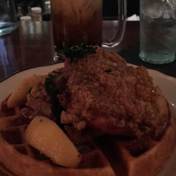 Rosebud Bar & Kitchen - Kentucky iced coffee and chicken + waffles - New American Near Me - Somerville, Massachusetts