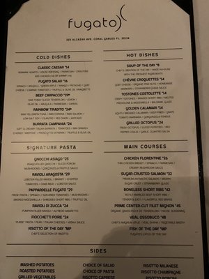 Menu photo 6 Fugato Coral Gables, FL