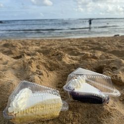 Wong's Chinese Restaurant - Lilikoi chiffon & ube pies on the beach