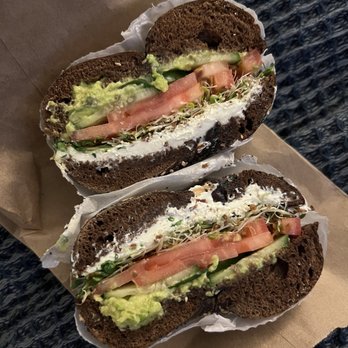 Mixtape Bushwick - Picnic bagel on pumpernickel - Coffee & Tea Near Me - Brooklyn, New York