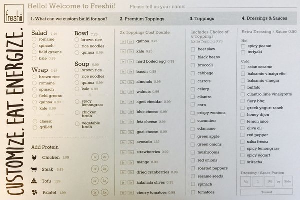 Menu photo 2 Freshii Waterloo, ON
