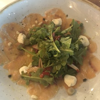 Bulla Gastrobar - Salmon carpaccio - Spanish Near Me - Plano, Texas