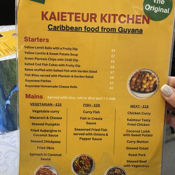Kaieteur Kitchen - Menu April 2025 - Caribbean Near Me - London, XGL