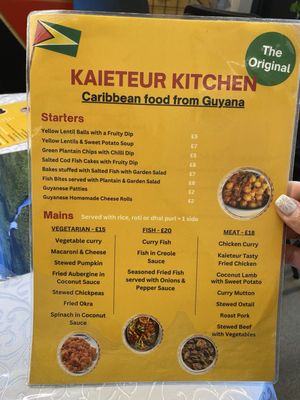 Menu photo 2 Kaieteur Kitchen London, XGL