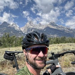 Open Range Cycles - 40 mile out and back under the Grand Tetons!