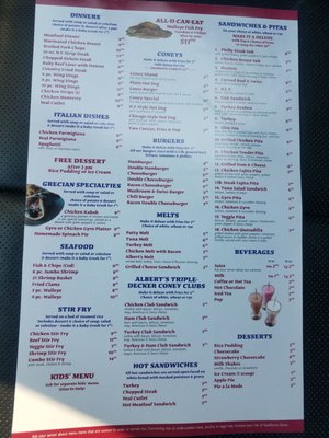 Menu photo 1 Alberts Coney Grill Auburn Hills, MI
