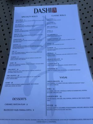 Menu photo 5 DASHI San Diego, CA