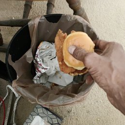 Spicy slinger going into the garbage Spicy slinger going into the garbage