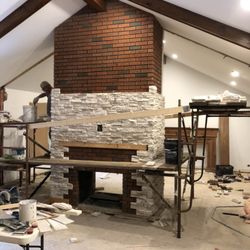 Voytec - And another project in progress. Coultured stone. Daybreak style and color.