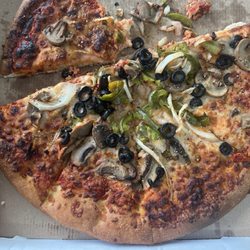 Burned pizza