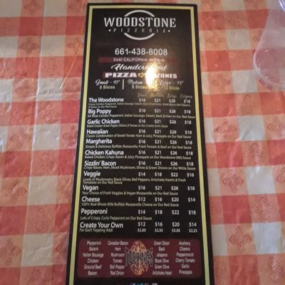 Menu photo 3 Woodstone Pizzeria Bakersfield, CA