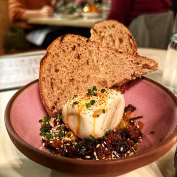 Two Hands - Burrata with Kasundi and Roti (sourdough out of roti) - Australian Near Me - Denver, Colorado