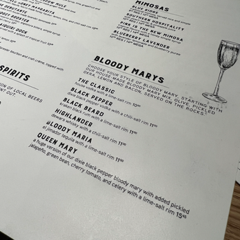 Tupelo Honey Southern Kitchen & Bar - Bloody Mary Menu - Southern Near Me - Denver, Colorado Tupelo Honey Southern Kitchen & Bar - Bloody Mary Menu - Southern Near Me - Denver, Colorado