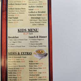 the menu