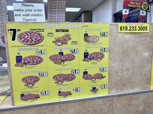 Menu photo 2 Tasty Pizza San Diego, CA Menu photo 2 Tasty Pizza San Diego, CA