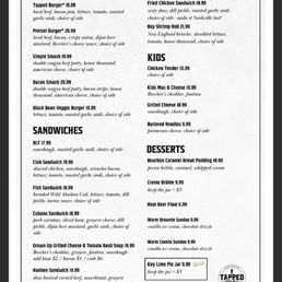 Food menu Food menu