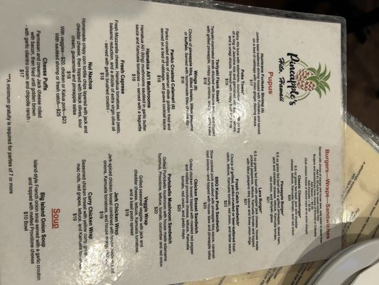 Menu photo 1 Pineapples Island Fresh Cuisine Hilo, HI Menu photo 1 Pineapples Island Fresh Cuisine Hilo, HI