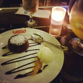 Blend Astoria - Dessert - chocolate lava cake and ice cream - Latin American Near Me - Astoria, New York Blend Astoria - Dessert - chocolate lava cake and ice cream - Latin American Near Me - Astoria, New York