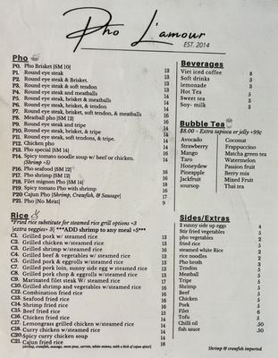 Menu photo 2 Pho L'amour Shreveport, LA Menu photo 2 Pho L'amour Shreveport, LA