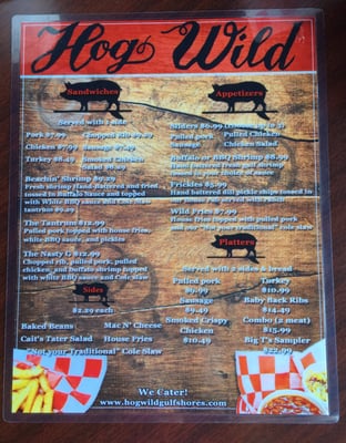 Menu photo 7 Hog Wild Beach & BBQ Gulf Shores, AL Menu photo 7 Hog Wild Beach & BBQ Gulf Shores, AL