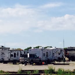 Side view of park; it was almost full, but we were able to get a site with full hook ups!