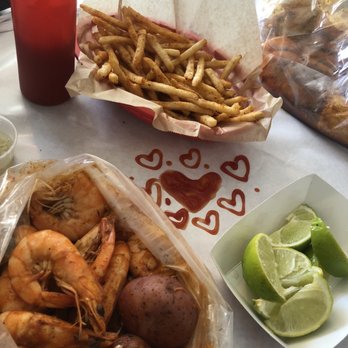 The Crab Shack - Spicy Shrimp and potatoes - Seafood Near Me - Long Beach, California