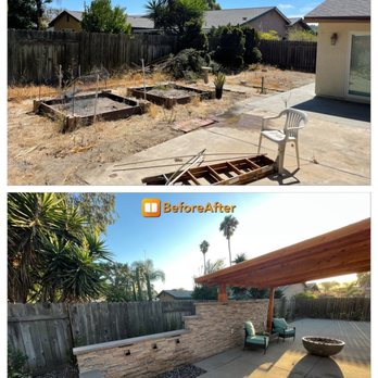 KH Pavers - Backyard before and aftet - General Contractors Near Me KH Pavers - Backyard before and aftet - General Contractors Near Me
