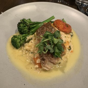 Bocca Ristorante - Pan seared snapper with risotto and broccolini - Italian Near Me - Birmingham, Alabama