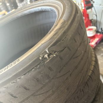 Quick Quack Car Wash - Popped tire from car wash - Car Wash Near Me - Roseville, California