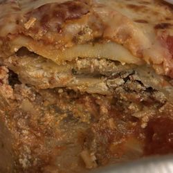 A peak inside the Homemade Lasagna
