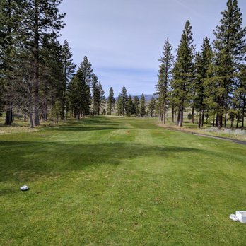 Diamond Mountain Golf Course - #16 Teebox - Long downhill dogleg right - Golf Near Me - Susanville, California Diamond Mountain Golf Course - #16 Teebox - Long downhill dogleg right - Golf Near Me - Susanville, California