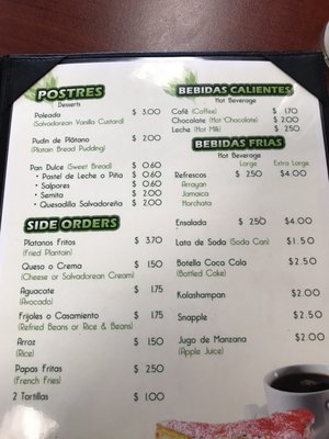 Menu photo 2 Loroccos Restaurant Palmdale, CA