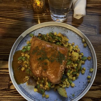 Bosscat Kitchen & Libations - CAROLINA BARBECUE SALMON - New American Near Me - Irvine, California