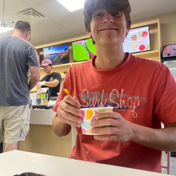 Yogurtland - This is my buddy enjoying a refreshing fro yo after a hard day - Ice Cream & Frozen Yogurt Near Me - Las Vegas, Nevada Yogurtland - This is my buddy enjoying a refreshing fro yo after a hard day - Ice Cream & Frozen Yogurt Near Me - Las Vegas, Nevada