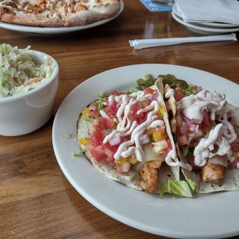 104 Main Public House - Blackened Salmon Tacos wit Coleslaw - American Near Me - Topsham, Maine