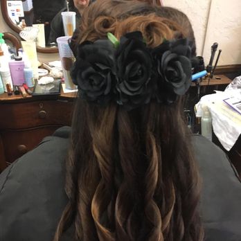 The Plaza Salon - Veronica's handiwork! This was a color, cut and style for a formal event and it was flawless. - Hair Salons Near Me - Orange, California The Plaza Salon - Veronica's handiwork! This was a color, cut and style for a formal event and it was flawless. - Hair Salons Near Me - Orange, California