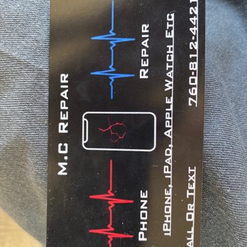 MC Repair - Business card - Mobile Phone Repair Near Me - Victorville, California