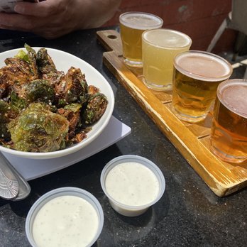 Bricks Newhall - Brussels with a flight of beer - Burgers Near Me - Santa Clarita, California