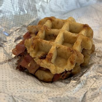 Chick-fil-A - Chicken and Waffle Breakfast Sandwich - Fast Food Near Me - San Antonio, Texas Chick-fil-A - Chicken and Waffle Breakfast Sandwich - Fast Food Near Me - San Antonio, Texas