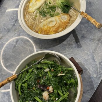 Treasure - Pea shoots & complimentary noodles - Dim Sum Near Me - Belmont, California