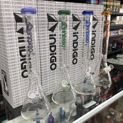 High Life Smoke Shop - Indigo Glass available in 12" and 18" y'all. All with 9mm super thick glass
